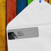 Étiquette Hauning Black Crow Face Grey