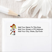 Étiquette Haut À Bat Girl Stick Figure Cadeaux De Baseball (En situation)