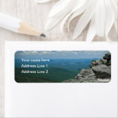 Étiquette Haut du mont Whiteface, Adirondacks, NY (En situation)