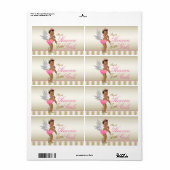 Étiquette Haut talon Chaussure Angel Girl Bouteille d'eau Ét (Feuille entière)