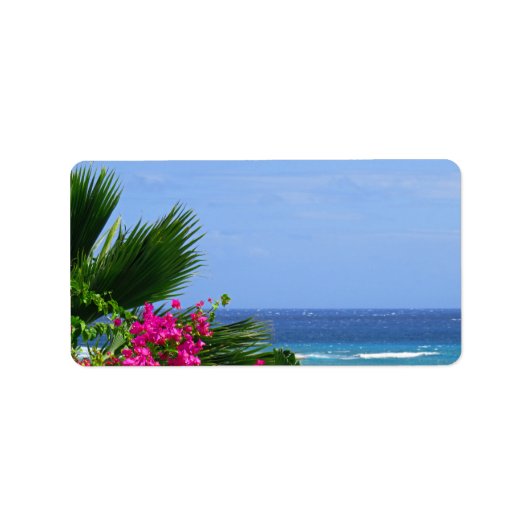 Étiquette Hawaï tropical (Devant)