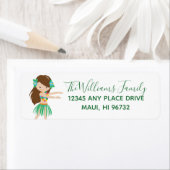 Étiquette Hawaii Beach Luau Party (En situation)