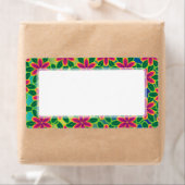 Étiquette Hawaii Passion Hot rose Tropical Flower Power (En situation)