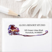 Étiquette Hawaiian Orange - Reply Address (En situation)