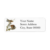 Étiquette Hawk à épaulettes, John Audubon (Devant)