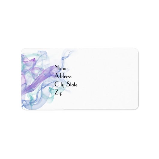 Étiquette Haze violet Abstrait (Devant)