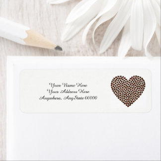 Étiquette Heart Address Labels