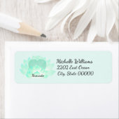 Étiquette Heart Chakra Lotus Namaste Adresse de retour (En situation)