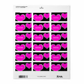 Étiquette heartz (Feuille entière)