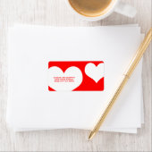 Étiquette heartz (En situation)