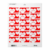 Étiquette heartz (Feuille entière)