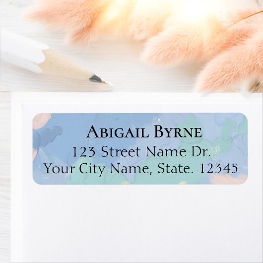 Étiquette Heaven Sent Angel Wings Pastel Baby shower Retour