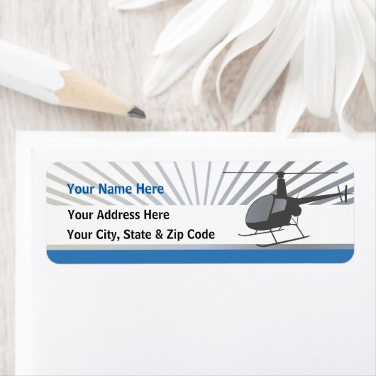 Étiquette Hélicoptère (En situation)