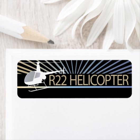 Étiquette Hélicoptère (En situation)