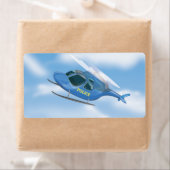 Étiquette Hélicoptère de police (En situation)