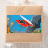 Étiquette Hélicoptère de secours (En situation)