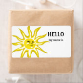 Étiquette Hello my Name is Sunshine Labels (En situation)