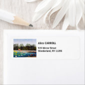 Étiquette Henri Rousseau - Les Flamants roses (En situation)