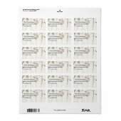 Étiquette Herbarium Sur Blanc (Feuille entière)