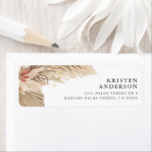 Étiquette Herbe de Palm Pampas séchée (En situation)