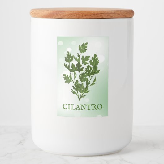 Étiquette Herbes Cilantro (Devant)