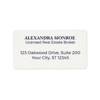 Étiquette Heritage Luxury Real Estate Address Labels