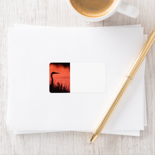 Étiquette héron (En situation)