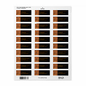 Étiquette Heron at Sunset Adresse de retour (Feuille entière)