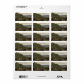 Étiquette Heron Hawking en dessous du château de Stirling c1 (Feuille entière)