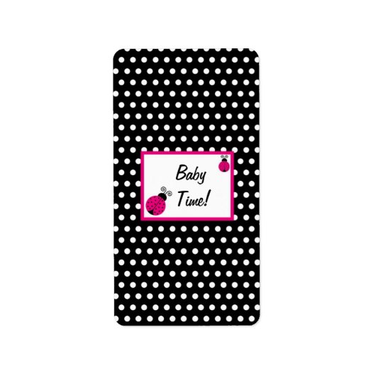 Étiquette Hershey's Miniature Black Spring Time Lady Bug (Devant)