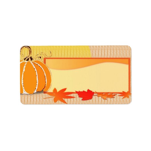 Étiquette Heure d'automne (Devant)