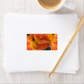 Étiquette Heures / Hemerocallis / Lily orange / (En situation)