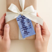 Étiquette heureuse de cadeau de Hanoukka de