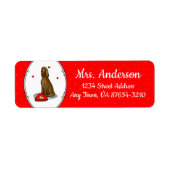 Étiquette Heureuse Sainte-Valentin Be Mine Irish Setter (rou (Devant)