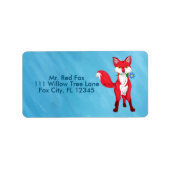 Étiquette Heureux Fox (Devant)