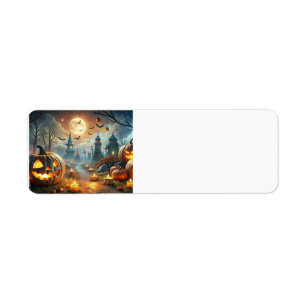 Étiquette heureux halloween