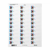 Étiquette Heureux Howlidays Boykin Spaniel (Feuille entière)