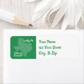 Étiquette Heureux Moi - Je Vis Au Texas ! ! Saint Patrick's  (En situation)