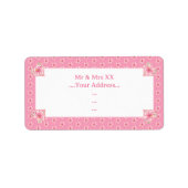 Étiquette Hibiscus & dentelle PINK (Devant)