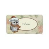 Étiquette Hibou (Devant)