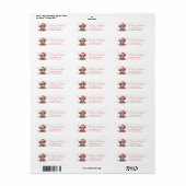 Étiquette Highland Cow Return Address Labels (Feuille entière)