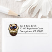 Étiquette Himalaya Chat propre et simple (En situation)