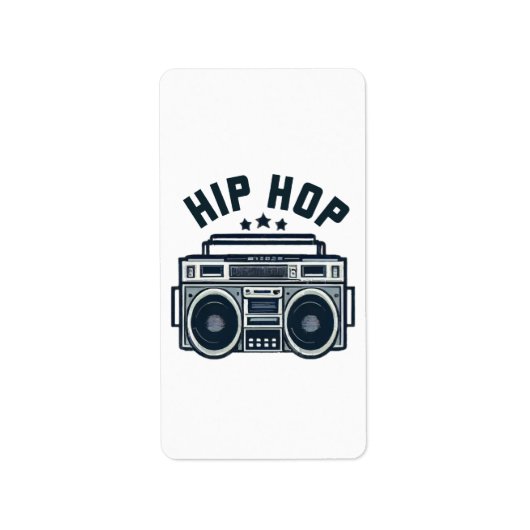 Étiquette Hip hop (Devant)