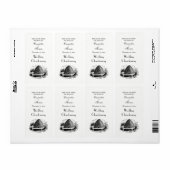 Étiquette Hive et abeilles #1 Vintage héraldique (Feuille entière)