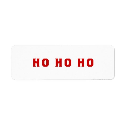 ÉTIQUETTE HO (Devant)