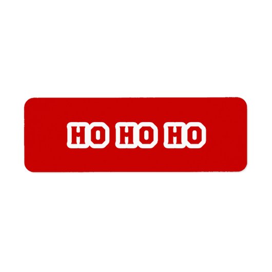 ÉTIQUETTE HO HO (Devant)