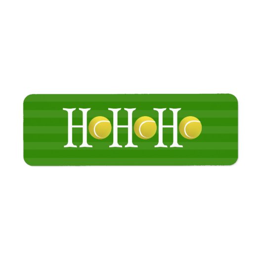 Étiquette HO-HO-HO - tennis (Devant)