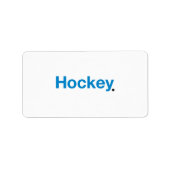 Étiquette Hockey (Devant)