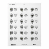 Étiquette Hockey Cat Eyes Casque Adresse Lable (Feuille entière)