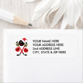 Étiquette Hockey Christmas (En situation)